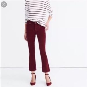 Madewell Cali Demi Boot Crop Pant
